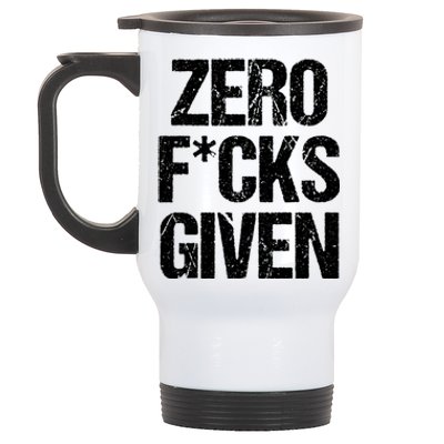 Zero Fucks Given Gift Stainless Steel Travel Mug