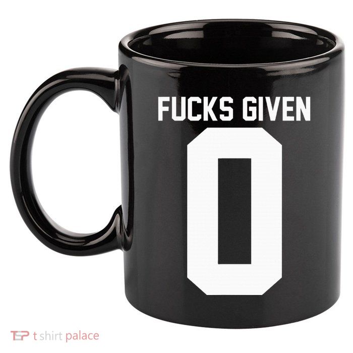 Zero Fucks Given 11oz C Handle Ceramic Mug