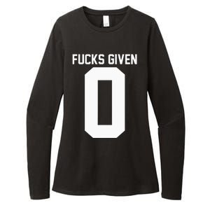 Zero Fucks Given Womens CVC Long Sleeve Shirt