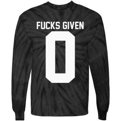 Zero Fucks Given Tie-Dye Long Sleeve Shirt