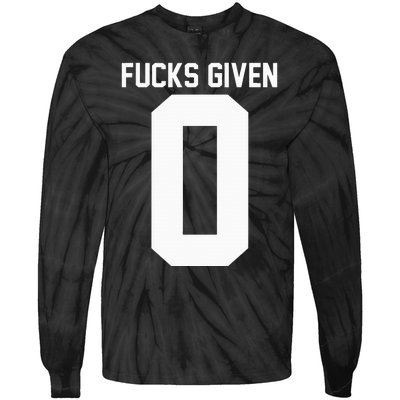 Zero Fucks Given Tie-Dye Long Sleeve Shirt