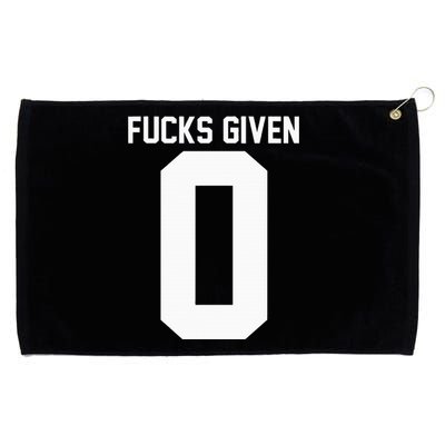 Zero Fucks Given Grommeted Golf Towel