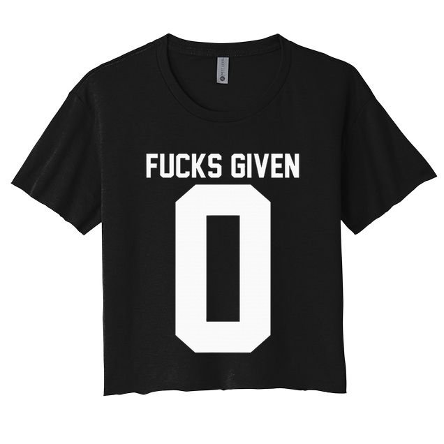 Zero Fucks Given Crop Top