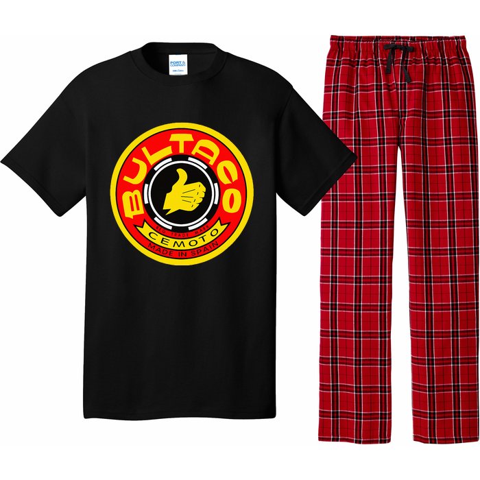 Zero Fucks Given Vintage Bultaco Motorcycle Pajama Set