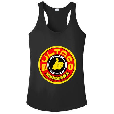 Zero Fucks Given Vintage Bultaco Motorcycle Ladies PosiCharge Competitor Racerback Tank