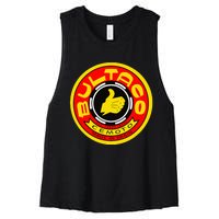 Zero Fucks Given Vintage Bultaco Motorcycle Women's Racerback Cropped Tank