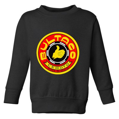 Zero Fucks Given Vintage Bultaco Motorcycle Toddler Sweatshirt