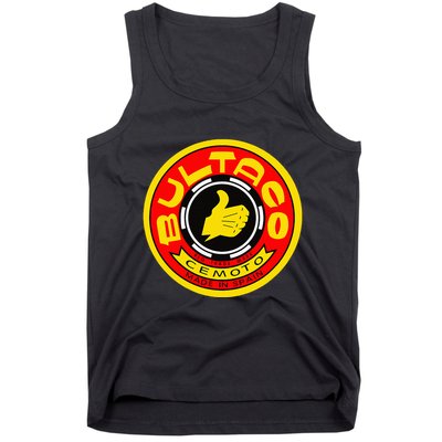 Zero Fucks Given Vintage Bultaco Motorcycle Tank Top