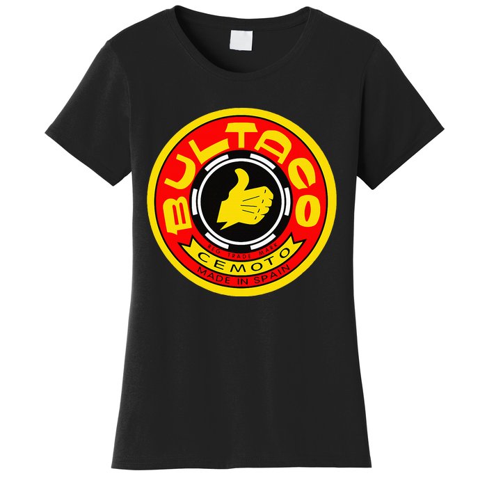 Zero Fucks Given Vintage Bultaco Motorcycle Women's T-Shirt