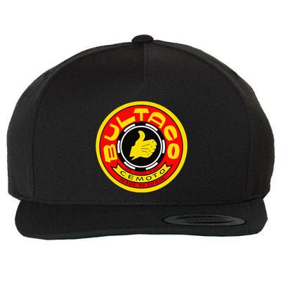 Zero Fucks Given Vintage Bultaco Motorcycle Wool Snapback Cap