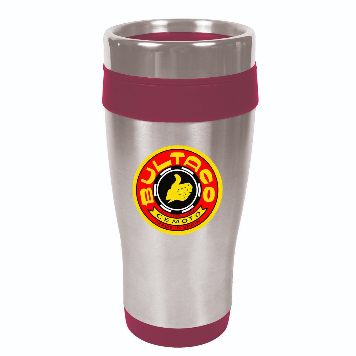 Zero Fucks Given Vintage Bultaco Motorcycle 16oz Travel Tumbler