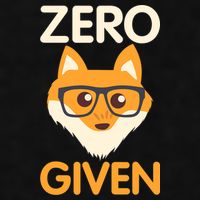 Zero Fox Given Funny Foxes Glasses Don't Care No Fox Given Ladies PosiCharge Tri-Blend Wicking Tank
