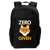Zero Fox Given Funny Foxes Glasses Don't Care No Fox Given Backpack
