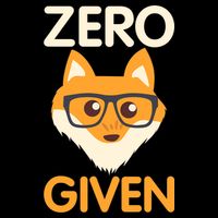 Zero Fox Given Funny Foxes Glasses Don't Care No Fox Given Button