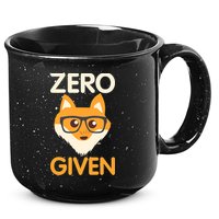 Zero Fox Given Funny Foxes Glasses Don't Care No Fox Given 15oz Campfire Ceramic Mug