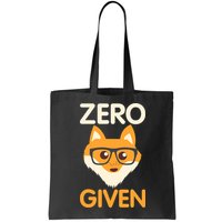 Zero Fox Given Funny Foxes Glasses Don't Care No Fox Given Bag