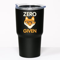 Zero Fox Given Funny Foxes Glasses Don't Care No Fox Given Tumbler