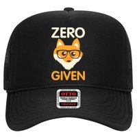 Zero Fox Given Funny Foxes Glasses Don't Care No Fox Given Hat