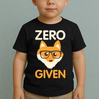 Zero Fox Given Funny Foxes Glasses Don't Care No Fox Given Toddler T-Shirt