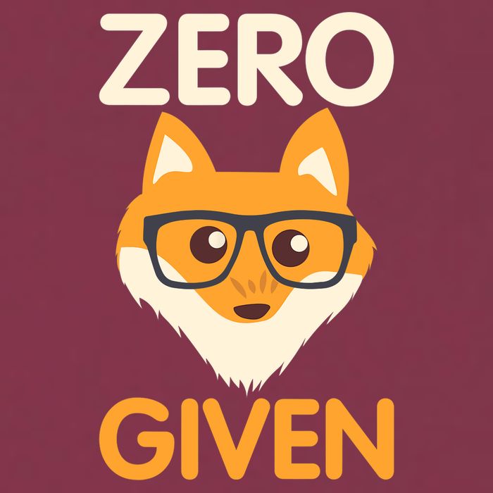 Zero Fox Given Funny Foxes Glasses Don't Care No Fox Given 16oz Travel Tumbler