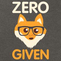 Zero Fox Given Funny Foxes Glasses Don't Care No Fox Given Cotton Canvas Backpack