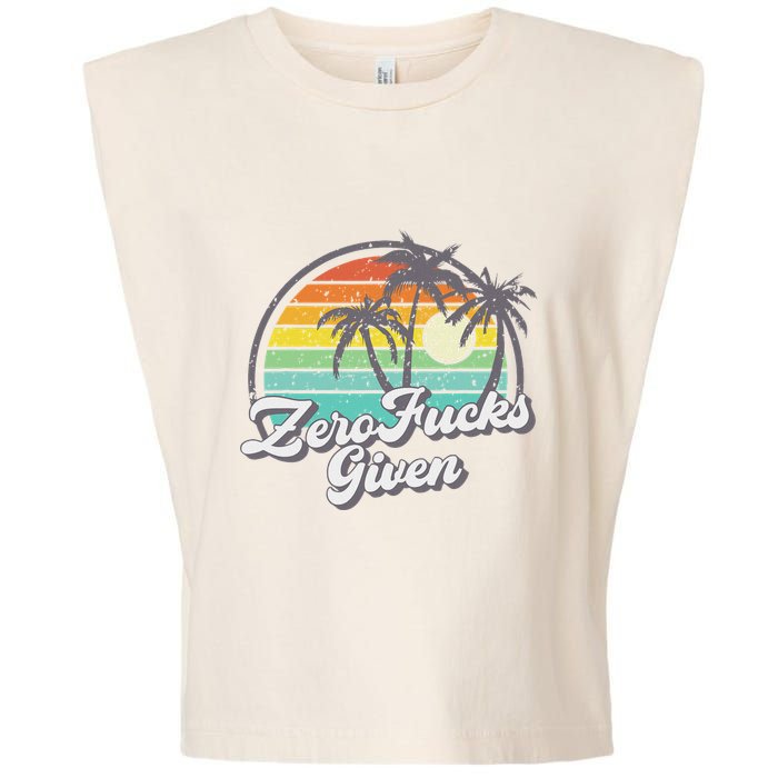 Zero Fucks Given Garment-Dyed Women's Muscle Tee
