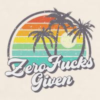 Zero Fucks Given Garment-Dyed Women's Muscle Tee