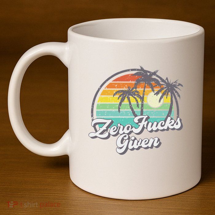 Zero Fucks Given 11oz C Handle Ceramic Mug
