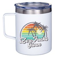 Zero Fucks Given 12oz Stainless Steel Coffee Mug