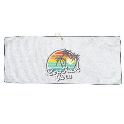 Zero Fucks Given Large Microfiber Waffle Golf Towel