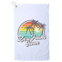 Zero Fucks Given Golf Towel