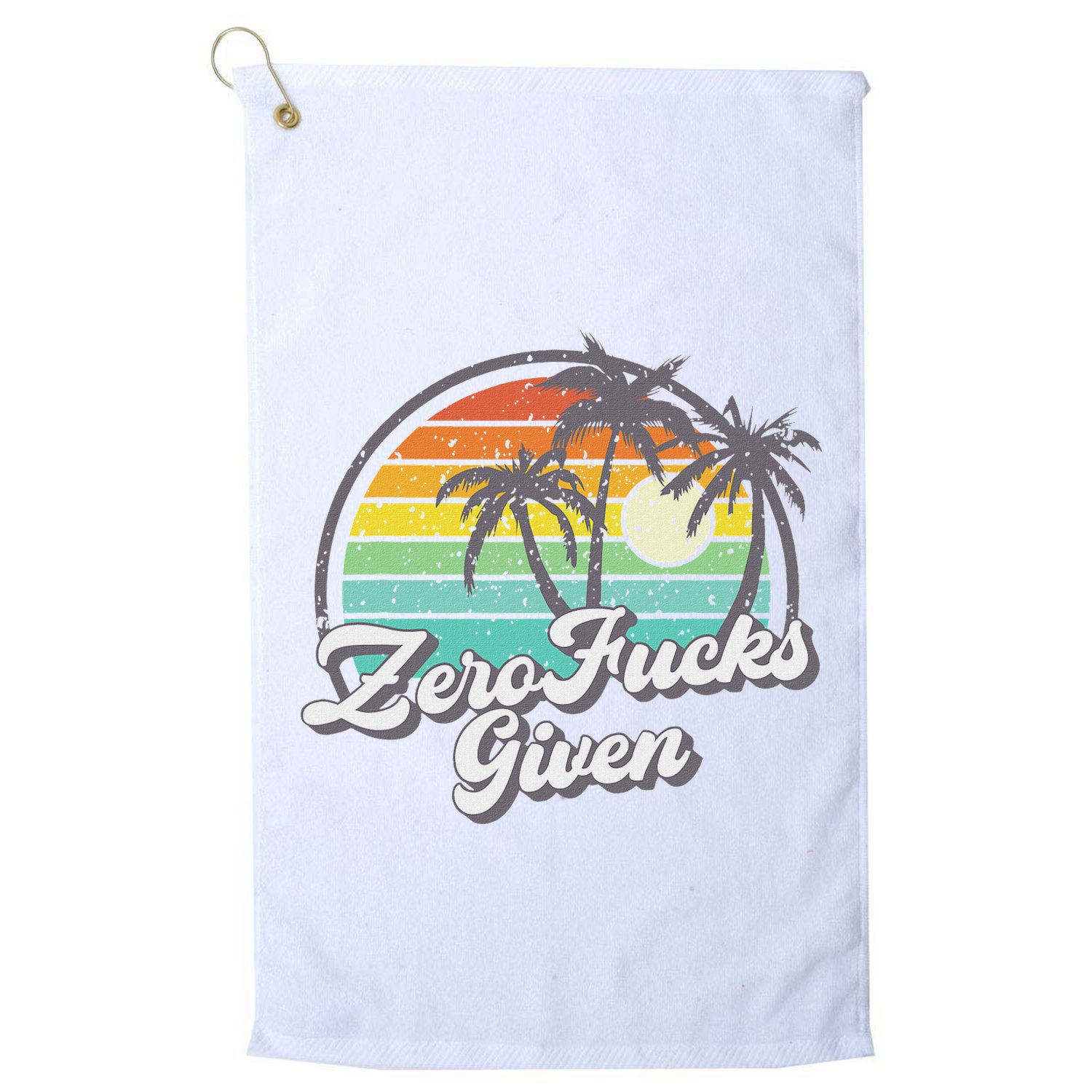 Zero Fucks Given Golf Towel