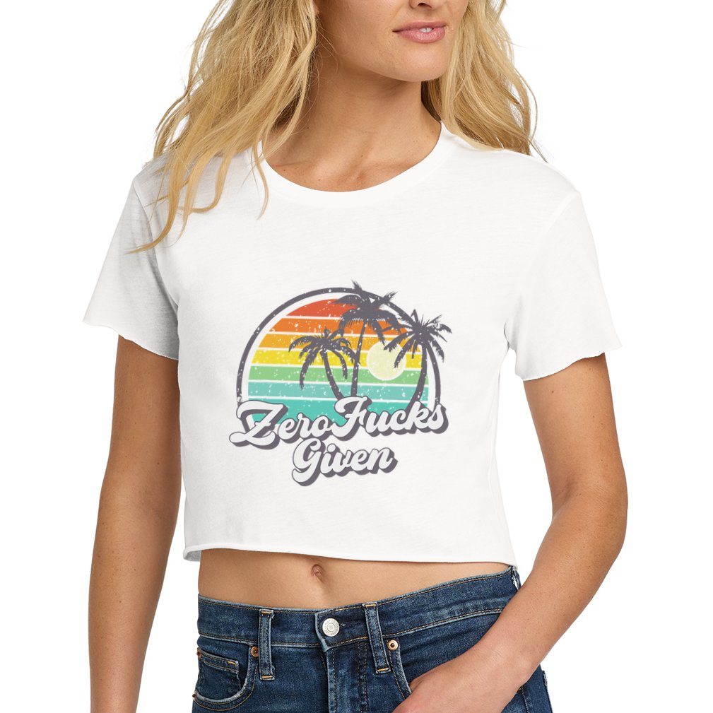Zero Fucks Given Crop Top