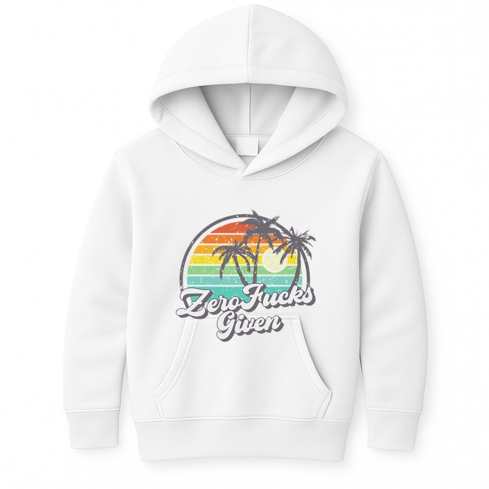 Zero Fucks Given Kids Hoodie