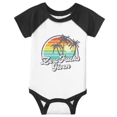 Zero Fucks Given Infant Baby Jersey Bodysuit