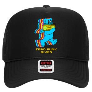 Zero Funk Given Retro Bear Boombox High Crown Mesh Back Trucker Hat