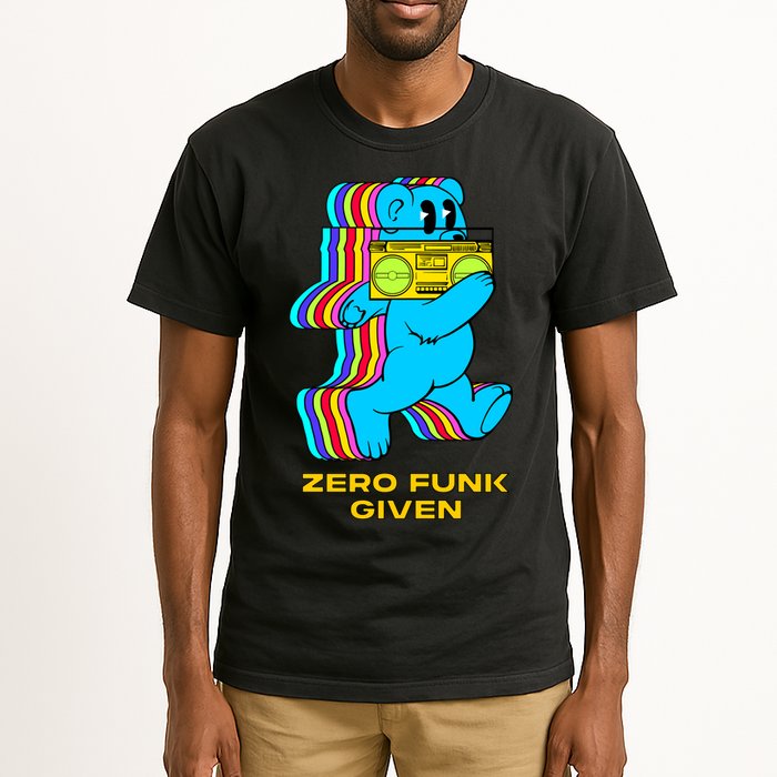 Zero Funk Given Retro Bear Boombox Tall T-Shirt