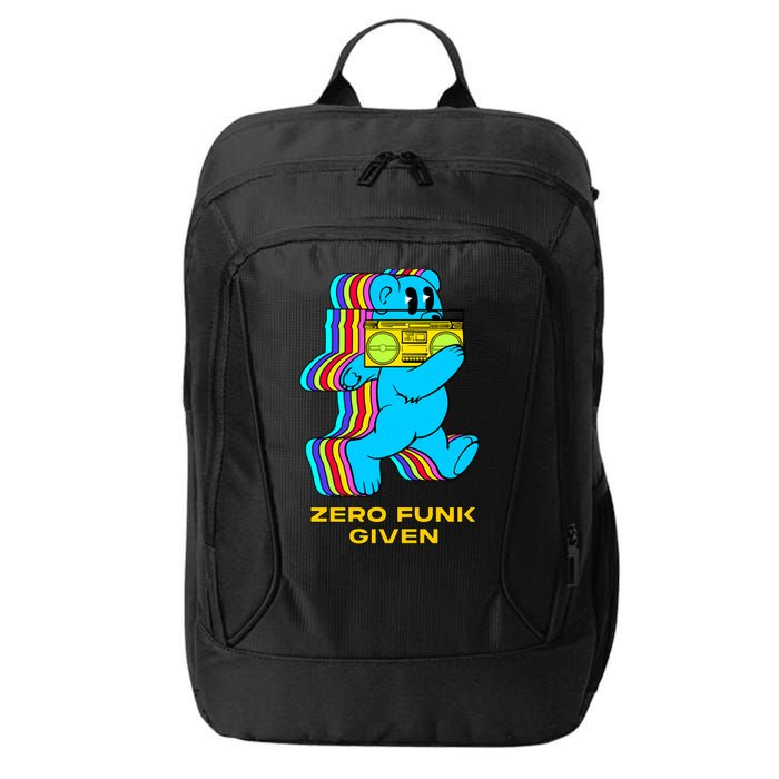 Zero Funk Given Retro Bear Boombox City Backpack