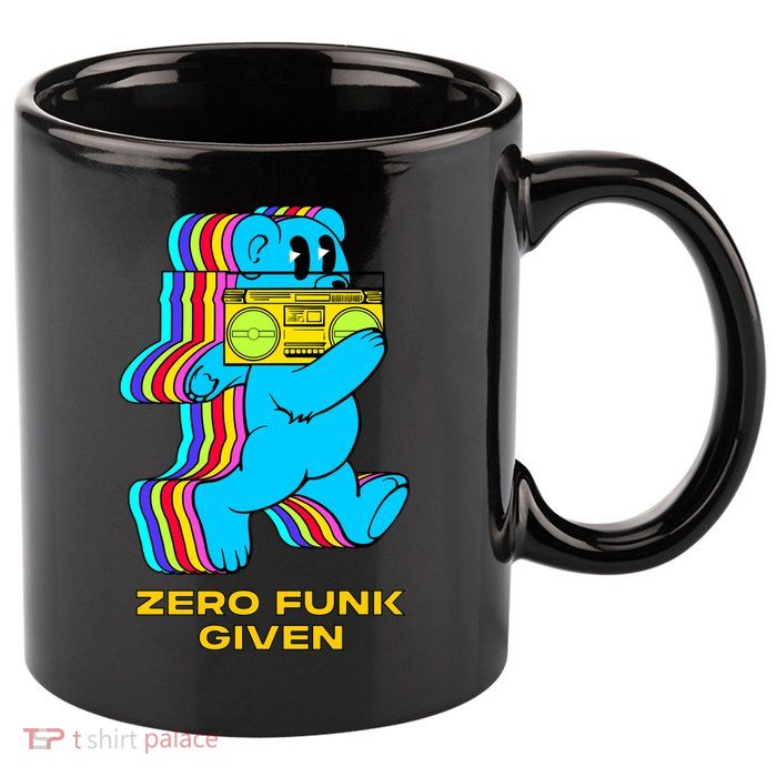 Zero Funk Given Retro Bear Boombox 11oz C Handle Ceramic Mug