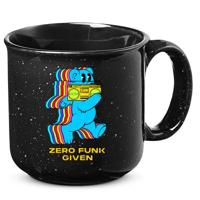 Zero Funk Given Retro Bear Boombox 15oz Campfire Ceramic Mug