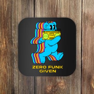 Zero Funk Given Retro Bear Boombox Coaster