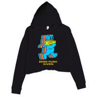 Zero Funk Given Retro Bear Boombox Crop Fleece Hoodie
