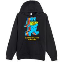Zero Funk Given Retro Bear Boombox Premium Pullover Hoodie