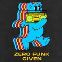 Zero Funk Given Retro Bear Boombox Premium Pullover Hoodie