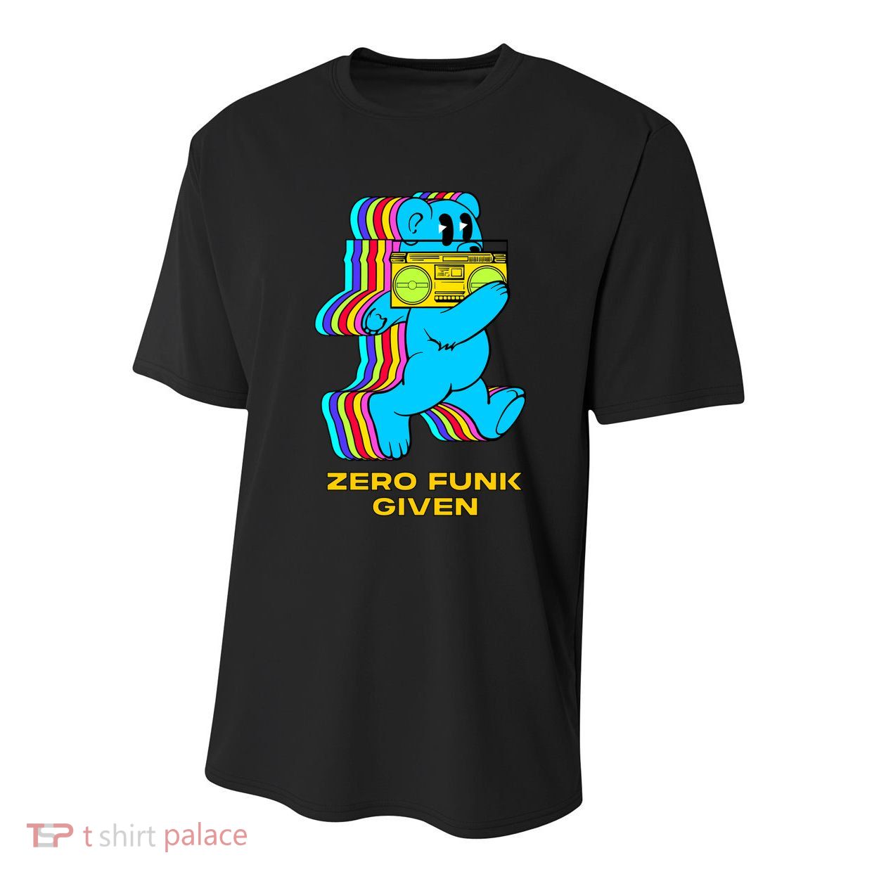 Zero Funk Given Retro Bear Boombox Youth Performance Sprint T-Shirt