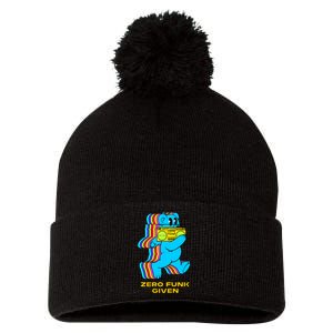 Zero Funk Given Retro Bear Boombox Pom Pom 12in Knit Beanie