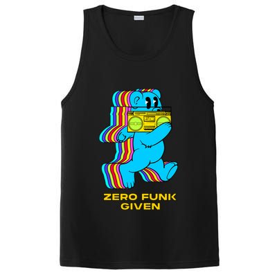 Zero Funk Given Retro Bear Boombox PosiCharge Competitor Tank