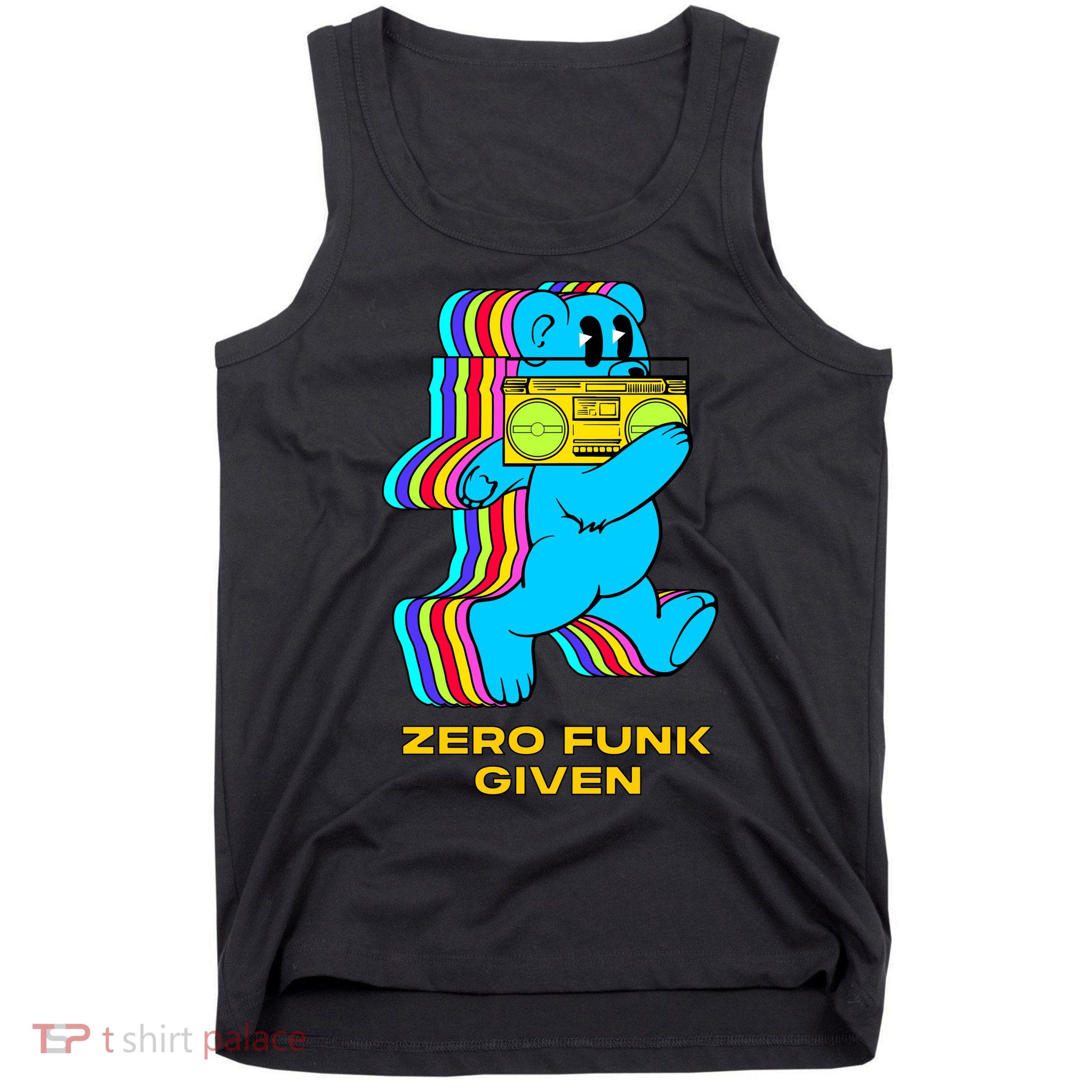Zero Funk Given Retro Bear Boombox Tank Top
