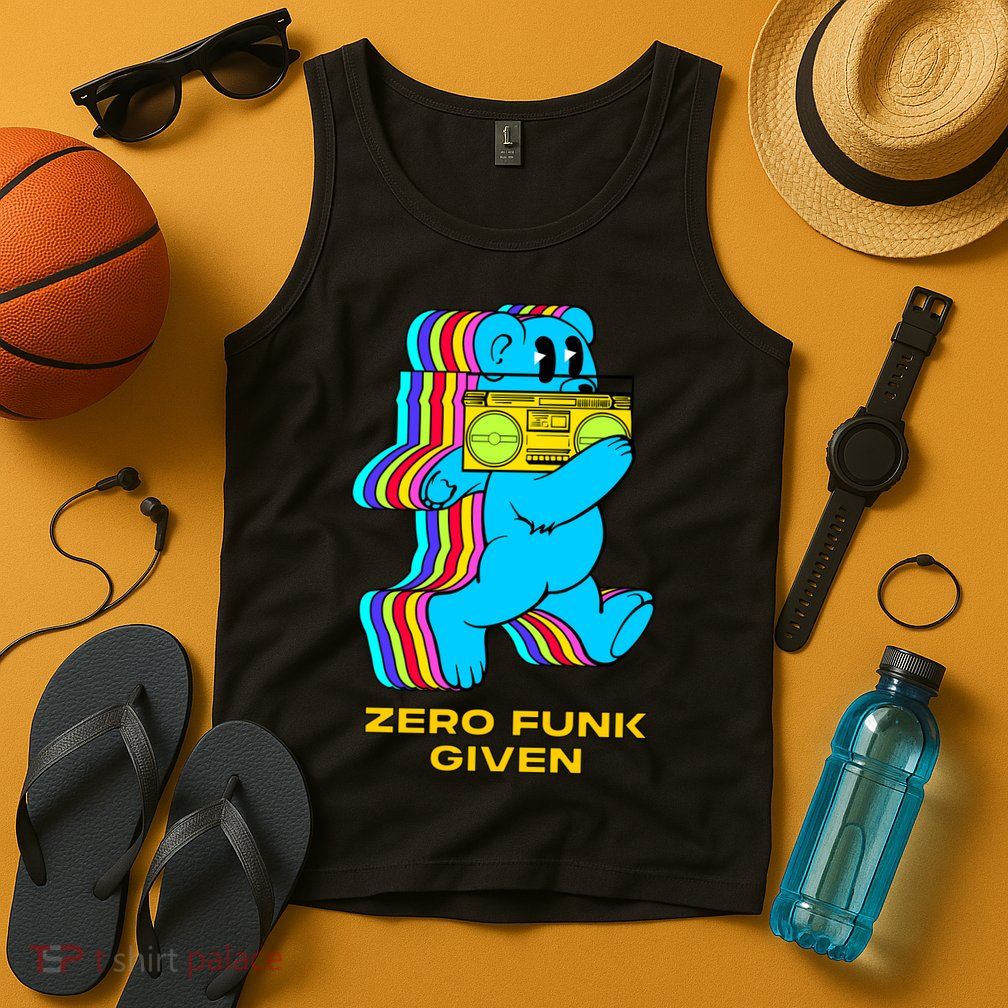 Zero Funk Given Retro Bear Boombox Tank Top