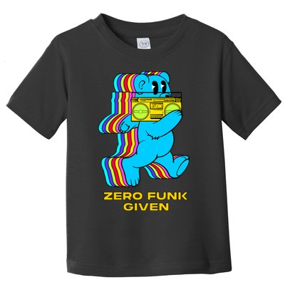 Zero Funk Given Retro Bear Boombox Toddler T-Shirt